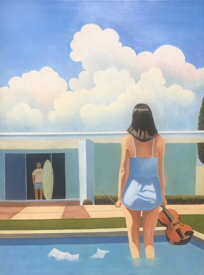 Holding Pattern  - a Paint Artowrk by Brad Morrison